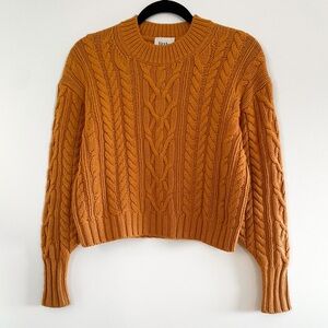 Little Moon Merino Wool Cable Knit Sweater